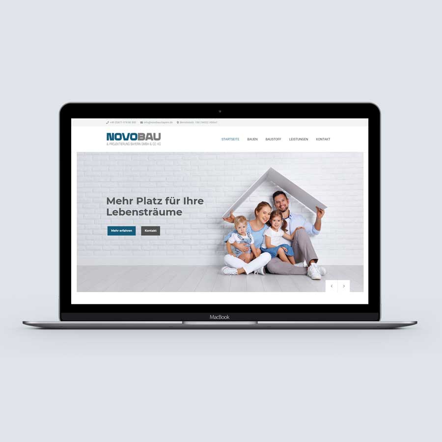 alt="Professionelles Webdesign Novobau GmbH & Co. KG"
